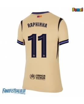 Barcelona Raphinha Belloli #11 Tricou Fotbal Replică 2025-26 Femei Deplasare